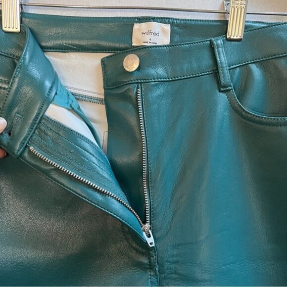 Wilfred Aritzia Melina vegan leather pants Sz 4 - Picture 6 of 13
